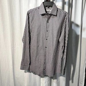 Kenneth Cole Slim Fit Plaid Button-up - never worn!